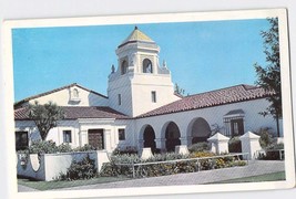 Postcard CA California Santa Maria City Hall Chrome Unused Spanish Architecture - £3.16 GBP