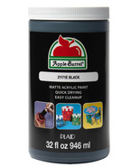 Apple Barrel Acrylic Craft Paint, Matte Finish, Black, 32 Fl. Oz. - $19.95