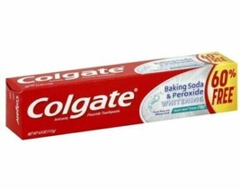 (3) Colgate Whitening Baking Soda Peroxide Toothpaste Frosty Mint Stripe 4oz  - £8.03 GBP