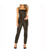 Women Stylish Leather Romper Black Belted 100%Genuine Halloween Festive ... - €184,05 EUR+