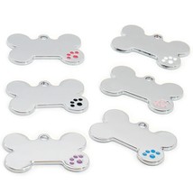 100Pcs Personalized Metal Engraving Pet Dog ID Tag Customized Number Nam... - £156.19 GBP