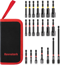 21PCS Magnetic Nut Driver Set for Impact Drill, Driver Bit Set 1/4", Met... - $15.69
