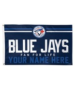 Toronto Blue Jays 90cmx150cm/3x5FT One-Sided Deluxe Personalized Flag - $380.13 MXN