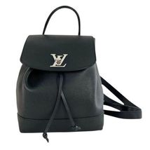 Louis Vuitton Calfskin Leather Lockme MM Backpack in Black - £2,760.16 GBP