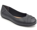 Style &amp; Co Women Slip On Ballet Flats Sennette Size US 8.5M Black Smooth - $32.67