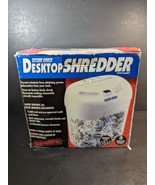 Vintage 1998 Secure Shred Desktop Cross Cut Paper Shredder With Basket W... - £22.02 GBP