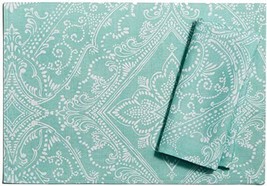 Lenox Lancaster Perle Aqua 19&quot; x 19&quot; Napkins, Set of 4 NEW - £12.77 GBP