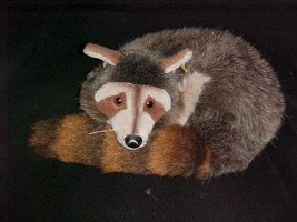 13&quot; Steiff Raggy Badger Sleeping Plush Toy # 1543/35 Made In Germany 1977 - £77.86 GBP