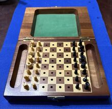 Vintage 1960s Drueke Little Gem Travel Chess Set Complete Model# 300 - $33.25