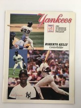 1991 Official Scorebook &amp; Souvenir Program MLB New York Yankees Roberto ... - £7.44 GBP