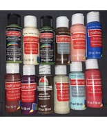 Craft Smart Delta Acrylic Paint 2 fl.oz. ￼ Bottles Lot #2. /Lot mixed Of 12 - $146.41 MXN