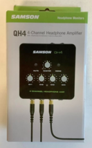 NEW Samson SAQH4 4-Channel Stereo Distribution Headphone Amplifier BLACK - £48.80 GBP