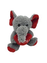 DanDee Plush Elephant 9 Inch Grey Stuffed Animal I Love You Valentines Gift Idea - £10.75 GBP