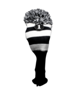 New #1 Black White POM POM headcover golf club head cover fits Taylormad... - $274.27 MXN