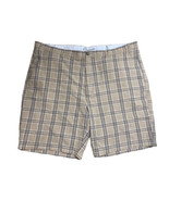 Roundtree &amp; Yorke Seersucker Shorts 50W Tan Plaid Straight Fit 100% Cott... - $692.49 MXN