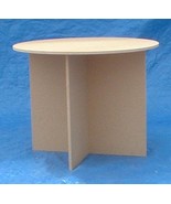 Large size round particle board display table- you pick the diameter and... - $279.00