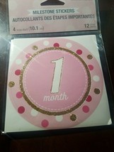 Milestone Stickers 12 Count 4 In Baby Girls - $16.71