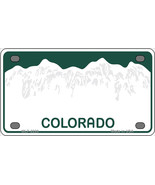 Colorado Blank Novelty Mini Metal License Plate Tag - £11.69 GBP