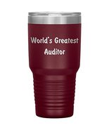 World&#39;s Greatest Auditor - 30oz Insulated Tumbler - Maroon - £25.39 GBP