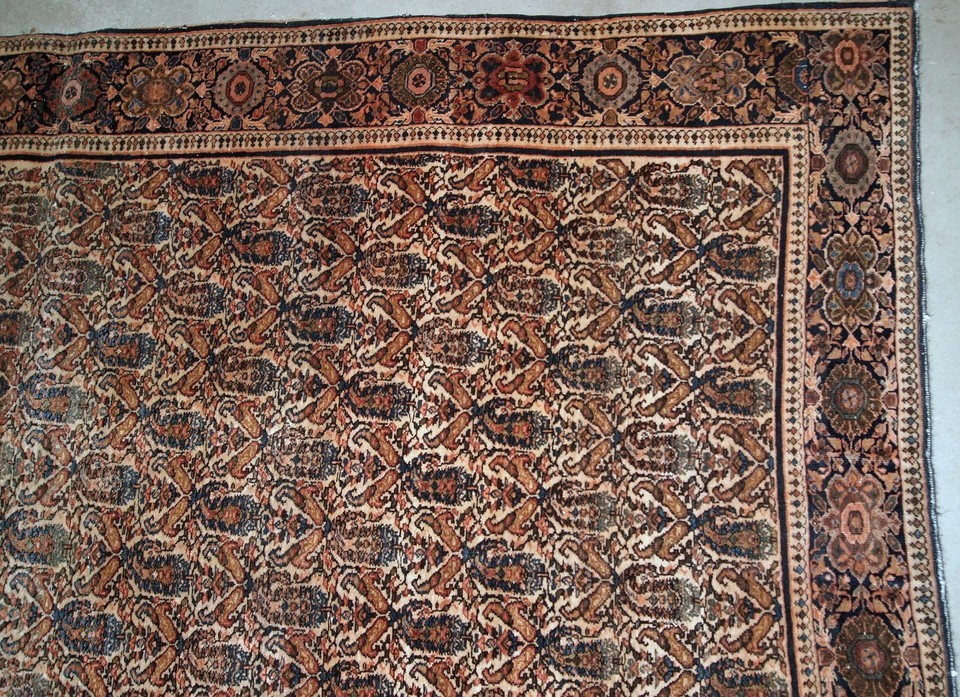 Handmade antique Oriental rug 4.2' x 6.3' (128cm x 192cm) 1900s - 1B794 Item image 7