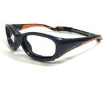 Rec Specs Athletic Goggles Frames SLAM 643 Shiny Navy Blue Orange Wrap 5... - $55.91