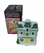 JSNY Vintage Fine Porcelain Glow Through Victorian House Candle Holder B... - $19.33 CAD