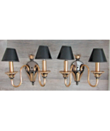 Matched Pair of Italian F. Fabbian Designer Lighting Two Arm Wall Sconces  - £625.78 GBP