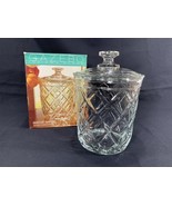 Gazebo Indiana Glass Clear Pinapple Pattern Biscuit Cookie Jar - CrossHa... - $19.80