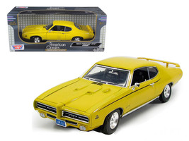 1969 Pontiac GTO Judge Yellow 1/18 Diecast Model Car by Motormax - $67.69