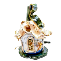 Blue Sky Clayworks Handpainted Tealight Fairy Garden by Heather Goldminc NWT. - £27.38 GBP