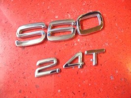 2001-2006 Volvo S60 2.4T Emblem Logo Symbol Letters Badge Trunk Lid Rear Chrome - £10.61 GBP