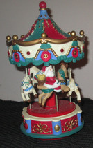 Avon Carousel Christmas Santa Merry Go Round with Lights &amp; Music  NON WORKING - £7.54 GBP