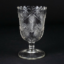 Belmont Glass Works Herringbone Spooner, Antique EAPG c.1881 Spoon Holde... - $40.00
