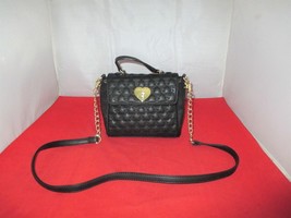 Betsey Johnson Top Handle Crossbody Mini Bag $108 Black    #3443 - £13.97 GBP