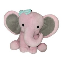 Bedtime Originals Twinkle Toes Pink Elephant Plush Hazel bow Lambs & Ivy 2020 9" - £7.04 GBP