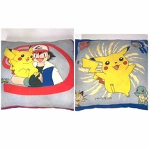 Pokémon Double Sided 15x13 Throw Pillow Vtg 1998 Nintendo - £15.38 GBP