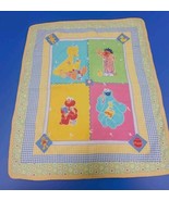 Sesame Street Colorful 37&quot;x44&quot; Big Bird Elmo Cookie Monster Baby Blanket... - $148.50