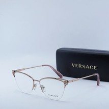 VERSACE VE1280 1412 Rose Gold 55mm Eyeglasses New Authentic - £77.41 GBP
