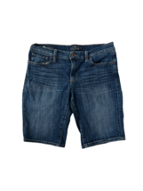 LUCKY BRAND Womens Shorts THE BERMUDA Denim Jean Low Rise Blue Size 4 - £8.41 GBP