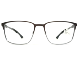 Champion Eyeglasses Frames CHASEX C03 Gray Square Extra Large Wire Rim 5... - $74.58