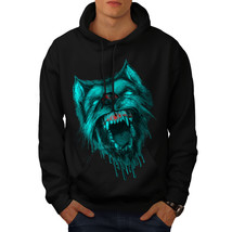 Wellcoda Werewolf Wolf Fear Mens Hoodie, Scary Casual Hooded Sweatshirt - £25.79 GBP+