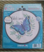 Dimensions Learn-A-Craft Welcome Butterfly Counted Cross Stitch Kit-6&quot; R... - $15.94 CAD