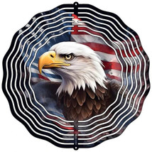 American Flag Eagle Metal Wind Spinner - $47.91 CAD