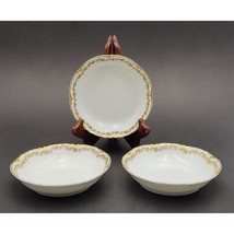 Vtg Set of 3 Haviland Limoges CLOVER LEAF 5&quot; Berry Fruit Bowl Saucer Sch... - £18.38 GBP