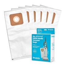 Simplicity Vacuums SAH-6 Certified Hepa Vacuum Replacement Bags, Fits with S20EZ - £32.10 GBP