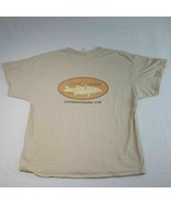 Gildan Men&#39;s Attitude Fishing Tee Shirt Size 2XL Beige TJ24 - $10.07 CAD