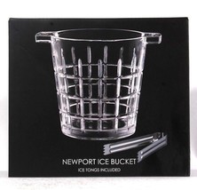 1 Count Artland Newport Collection Ice Bucket With Tongs Dishwasher Safe - $54.99