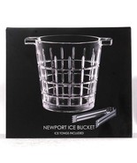 1 Count Artland Newport Collection Ice Bucket With Tongs Dishwasher Safe - $75.45 CAD