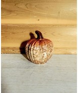 Vintage Fall Orange Cream Pumpkin Ceramic Halloween Decoration Drip Pattern - $372.61 MXN