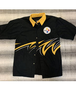 Pittsburgh Steelers Small Bowling Short Sleeve Snap Shirt - $15.83